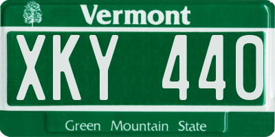VT license plate XKY440