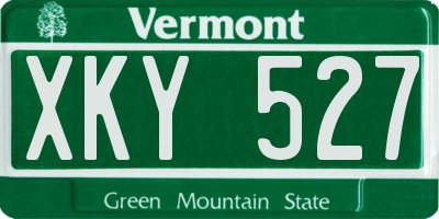VT license plate XKY527
