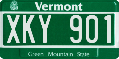 VT license plate XKY901