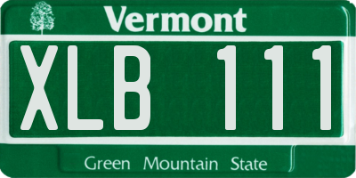 VT license plate XLB111