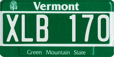VT license plate XLB170