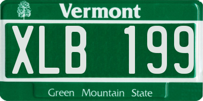 VT license plate XLB199