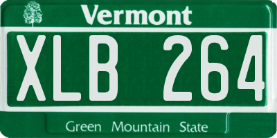 VT license plate XLB264