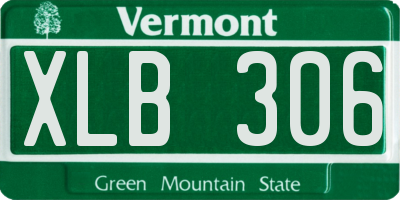 VT license plate XLB306