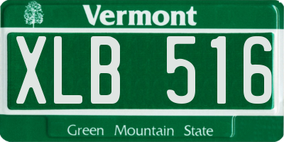 VT license plate XLB516