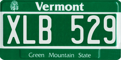 VT license plate XLB529