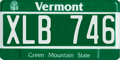 VT license plate XLB746