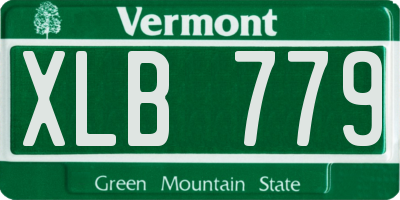 VT license plate XLB779
