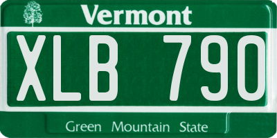 VT license plate XLB790