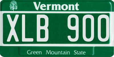 VT license plate XLB900