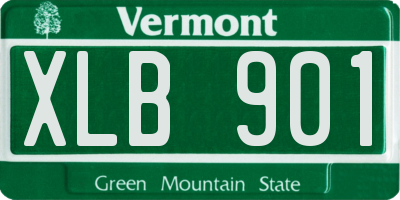 VT license plate XLB901