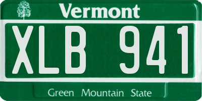 VT license plate XLB941