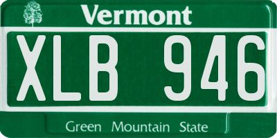 VT license plate XLB946