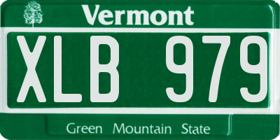 VT license plate XLB979