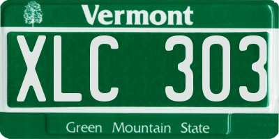 VT license plate XLC303