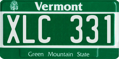VT license plate XLC331