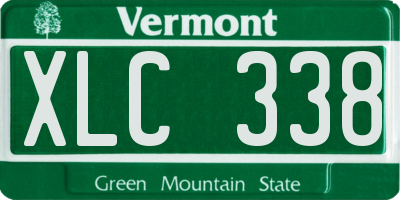 VT license plate XLC338