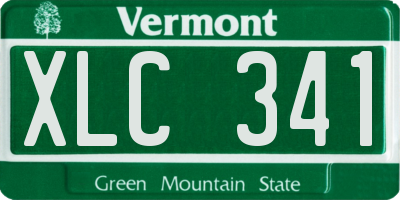 VT license plate XLC341