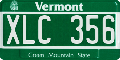 VT license plate XLC356