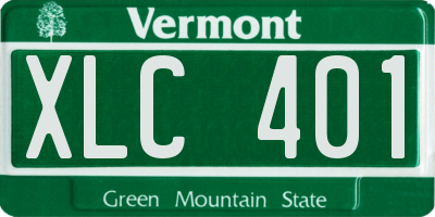 VT license plate XLC401