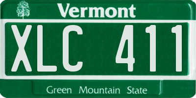 VT license plate XLC411