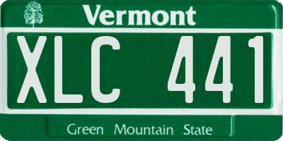 VT license plate XLC441