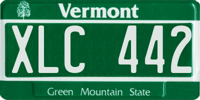 VT license plate XLC442