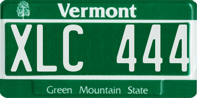 VT license plate XLC444