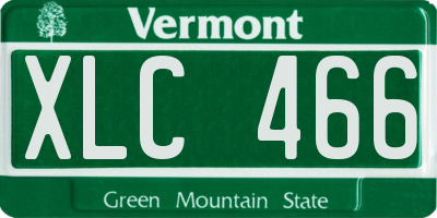 VT license plate XLC466