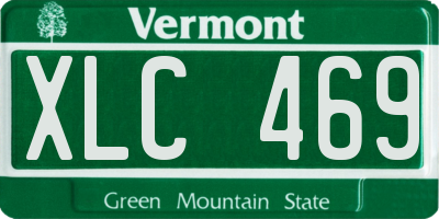 VT license plate XLC469