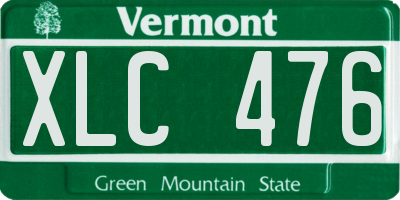 VT license plate XLC476