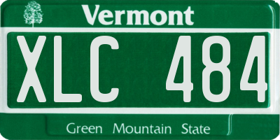 VT license plate XLC484