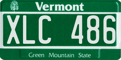VT license plate XLC486