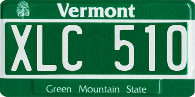 VT license plate XLC510