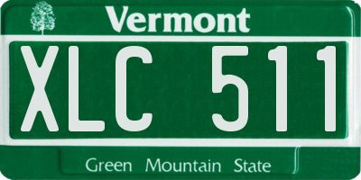 VT license plate XLC511