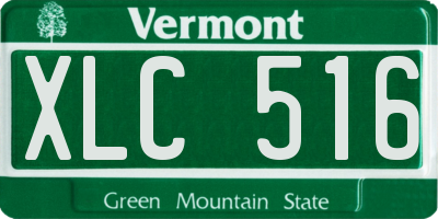 VT license plate XLC516