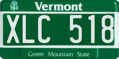 VT license plate XLC518