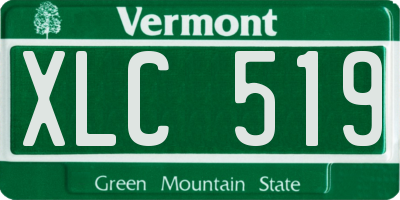 VT license plate XLC519