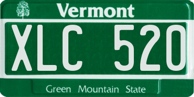 VT license plate XLC520