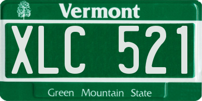 VT license plate XLC521