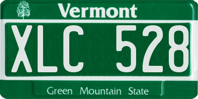 VT license plate XLC528