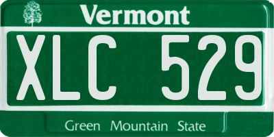 VT license plate XLC529