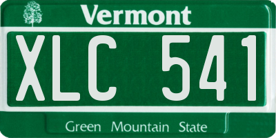 VT license plate XLC541