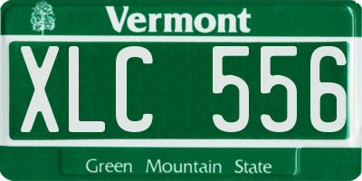 VT license plate XLC556