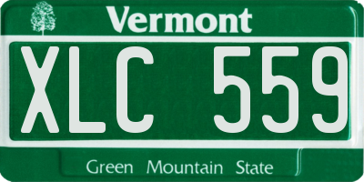 VT license plate XLC559