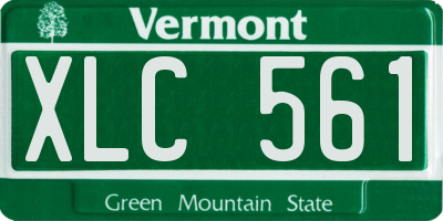 VT license plate XLC561