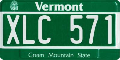 VT license plate XLC571