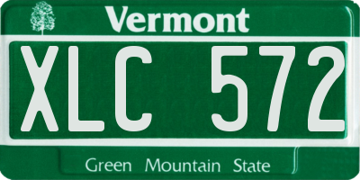 VT license plate XLC572
