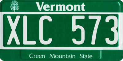 VT license plate XLC573