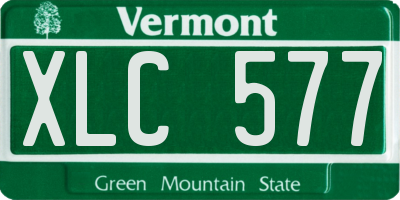 VT license plate XLC577